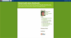 Desktop Screenshot of mentalhealthadvice.blogspot.com
