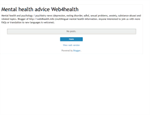 Tablet Screenshot of mentalhealthadvice.blogspot.com