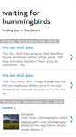 Mobile Screenshot of hummingbirdwarrior.blogspot.com