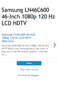 Mobile Screenshot of ln46c600.blogspot.com