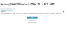 Tablet Screenshot of ln46c600.blogspot.com