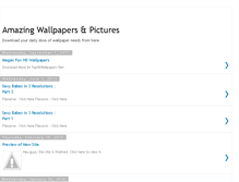 Tablet Screenshot of amazingwallpaperss.blogspot.com