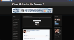 Desktop Screenshot of kitanimohabbathai-2.blogspot.com