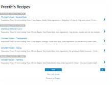Tablet Screenshot of preethirecipes.blogspot.com
