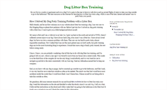 Desktop Screenshot of dog-litter-box-training.blogspot.com