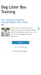 Mobile Screenshot of dog-litter-box-training.blogspot.com