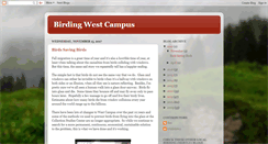 Desktop Screenshot of birdingwestcampus.blogspot.com