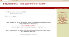 Desktop Screenshot of beautynomics.blogspot.com
