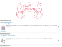 Tablet Screenshot of hello-banana.blogspot.com