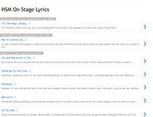 Tablet Screenshot of hsm-onstage-lyrics.blogspot.com