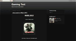 Desktop Screenshot of gamingtester.blogspot.com