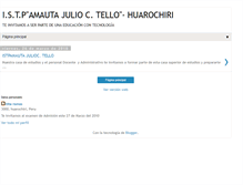 Tablet Screenshot of istpamautajulioctello-huarochiri.blogspot.com
