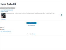 Tablet Screenshot of exora-turbo-kit.blogspot.com