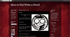 Desktop Screenshot of procrastinatingnovelist.blogspot.com