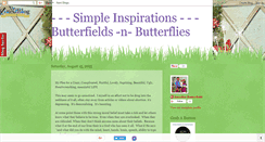 Desktop Screenshot of butterfieldsandbutterflies.blogspot.com