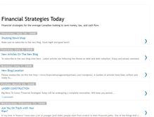 Tablet Screenshot of financialstrategiestoday.blogspot.com