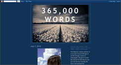 Desktop Screenshot of 365000-words.blogspot.com