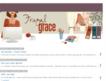 Tablet Screenshot of frugalgrace.blogspot.com