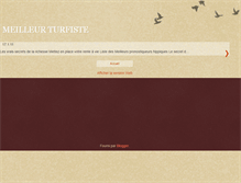 Tablet Screenshot of meilleur-turfiste.blogspot.com