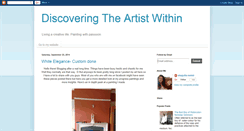 Desktop Screenshot of discoveringtheartistwithin.blogspot.com