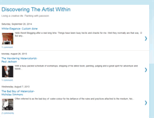 Tablet Screenshot of discoveringtheartistwithin.blogspot.com