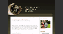 Desktop Screenshot of joe-holman.blogspot.com