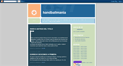 Desktop Screenshot of handballmania.blogspot.com