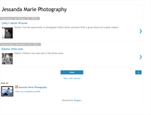 Tablet Screenshot of jessandamariephotography.blogspot.com