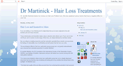 Desktop Screenshot of drjennifermartinickhairtreatment.blogspot.com