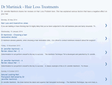 Tablet Screenshot of drjennifermartinickhairtreatment.blogspot.com