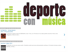 Tablet Screenshot of deporteconmusica.blogspot.com