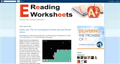 Desktop Screenshot of ereadingworksheets.blogspot.com