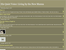 Tablet Screenshot of hisquietvoicelivingbythenewmanna.blogspot.com