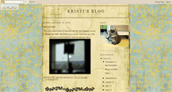 Desktop Screenshot of kristionthego.blogspot.com