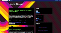 Desktop Screenshot of lionzgossip.blogspot.com