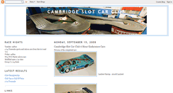 Desktop Screenshot of cambridgeslotracing.blogspot.com