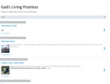 Tablet Screenshot of alivingpromise.blogspot.com