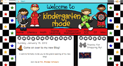 Desktop Screenshot of kindergartenrhode.blogspot.com