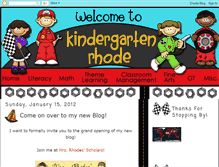 Tablet Screenshot of kindergartenrhode.blogspot.com
