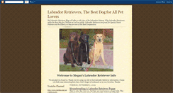 Desktop Screenshot of meganslabrador-retrievers.blogspot.com