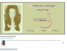 Tablet Screenshot of natureswhisperyoga.blogspot.com