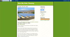 Desktop Screenshot of blueskysolarcleaning.blogspot.com