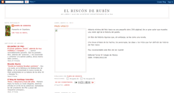 Desktop Screenshot of elrinconderubin.blogspot.com