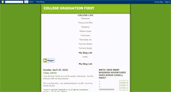 Desktop Screenshot of collegegraduationfirst.blogspot.com