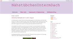 Desktop Screenshot of naehstuebchenuntermdach.blogspot.com