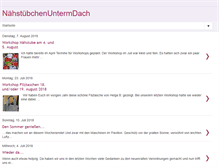 Tablet Screenshot of naehstuebchenuntermdach.blogspot.com