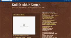 Desktop Screenshot of 40hadithakhirzaman.blogspot.com