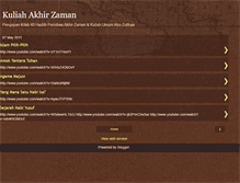 Tablet Screenshot of 40hadithakhirzaman.blogspot.com