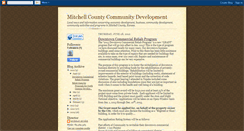 Desktop Screenshot of mitchellcountydevelopment.blogspot.com
