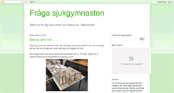 Desktop Screenshot of fragasjukgymnasten.blogspot.com